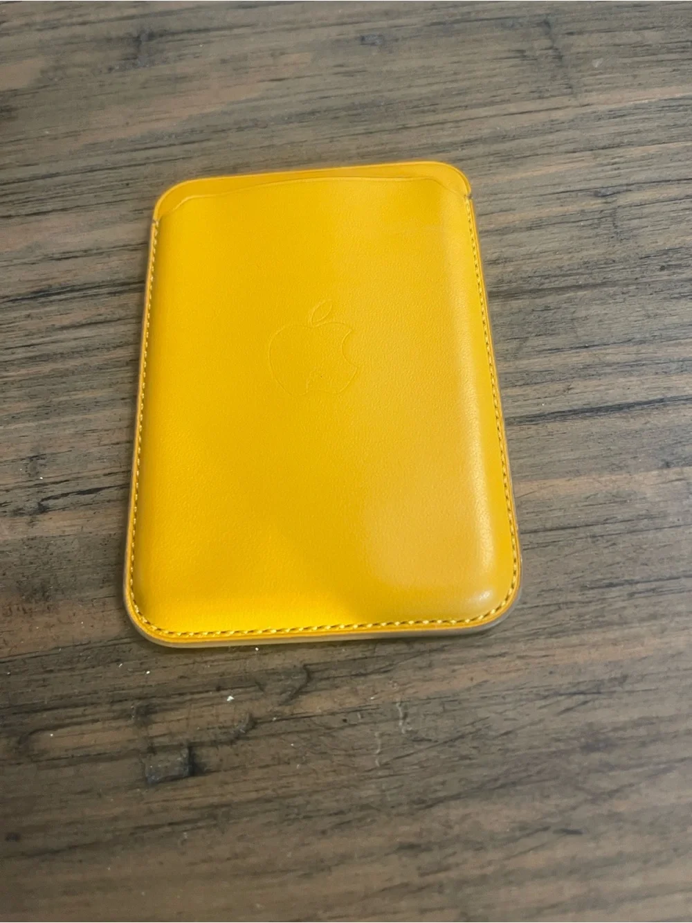 Apple Orange Magnetic Leather Wallet for iPhone